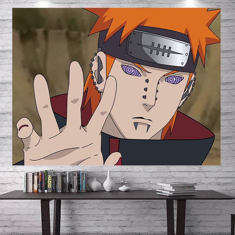Thảm Treo Tường Trang Trí Phòng Khách / Phòng Ngủ Hình Anime Naruto Độc Đáo