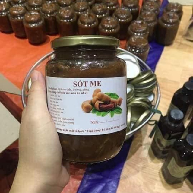 ( Giải nhiệt mùa hè) Combo 2 hũ sốt me đường phèn chua ngọt nhà làm