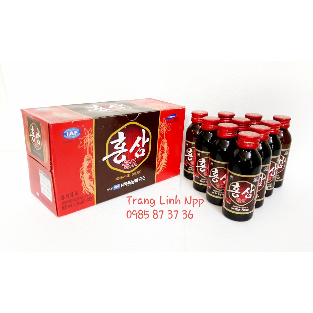 [ Trợ Giá ] Nước Hồng Sâm Hàn Quốc 10 chai x 100ml | BigBuy360 - bigbuy360.vn