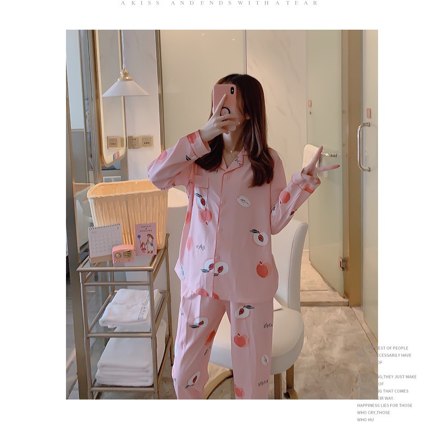 [Sẵn hàng] Bộ đồ ngủ Pijama dài tay thu đông mẫu mới hot nhất (video cận chất) | BigBuy360 - bigbuy360.vn