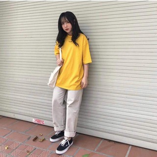Quần Kaki Ống Suông From Rộng  Unisex Nam Nữ Cao Cấp - Shop3nunisex
