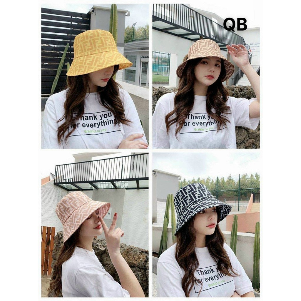 MŨ BUCKET TAI BÈO ( NÓN TAI BÈO ) HOẠ TIẾT HOA VĂN THỜI TRANG TP