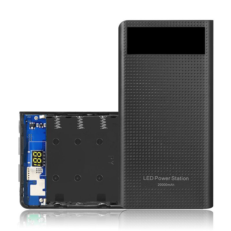 BỘ VỎ 7 PIN - BOX SẠC DỰ PHÒNG ĐIỆN THOẠI CHÂN LÒ XO DÙNG PIN 18650 KHÔNG PHẢI HÀN