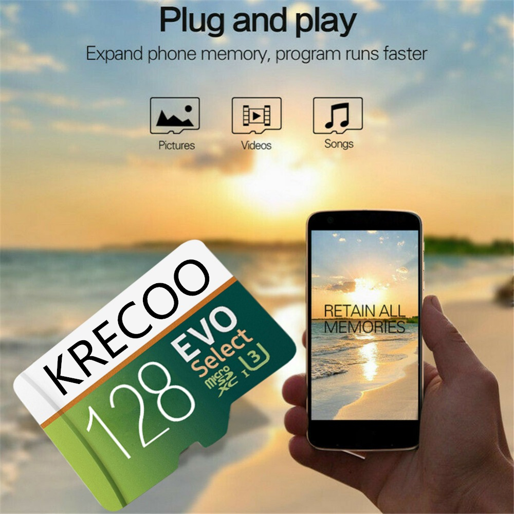 Thẻ Nhớ Rf Micro Sd Krecoo Dung Lượng 32/64/128/256gb Tốc Độ 100mb / S Cấp Class 10