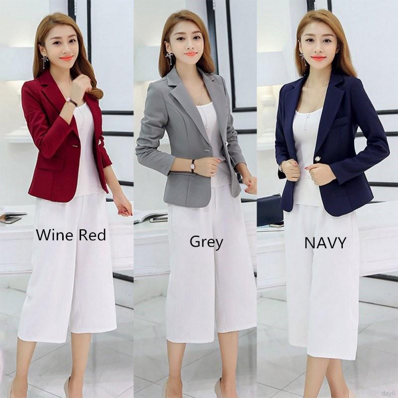 FREESHIP ĐƠN 99K_ Áo khoác Blazer phối nút thời trang công sở cho phái nữ