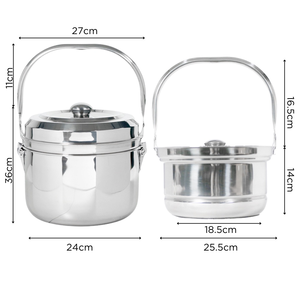 Nồi Ủ Nhiệt Inox  Cao Cấp, Thương Hiệu Công Nghệ Nhật Bản Hầm Chín Mền Thực Phẩm & Tiết kiệm Nhiên Liệu Nấu