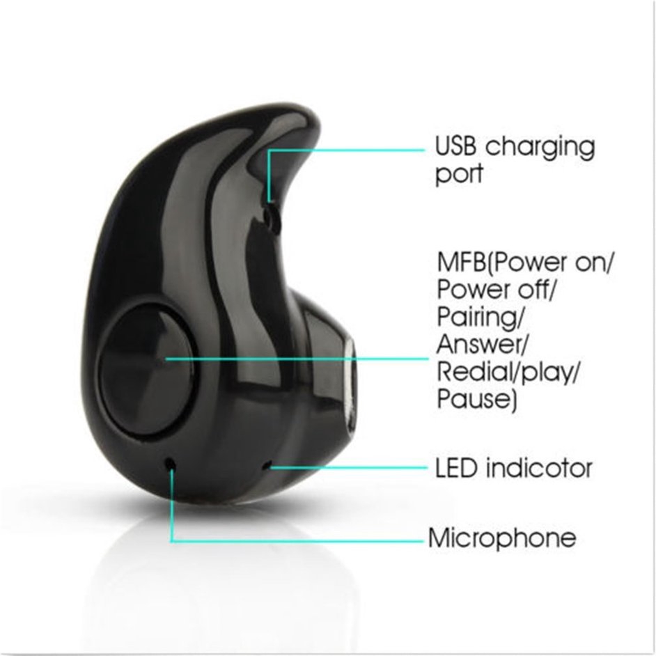 Tai Nghe Bluetooth S530 Nhét Tai V4.1 Ear-Pod Siêu Nhỏ Có Nghe Nhạc