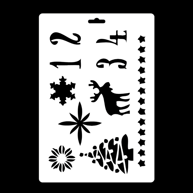 Bộ 4 Khuôn Trang Trí Bánh Kem Họa Tiết Giáng Sinh Bắt Mắt