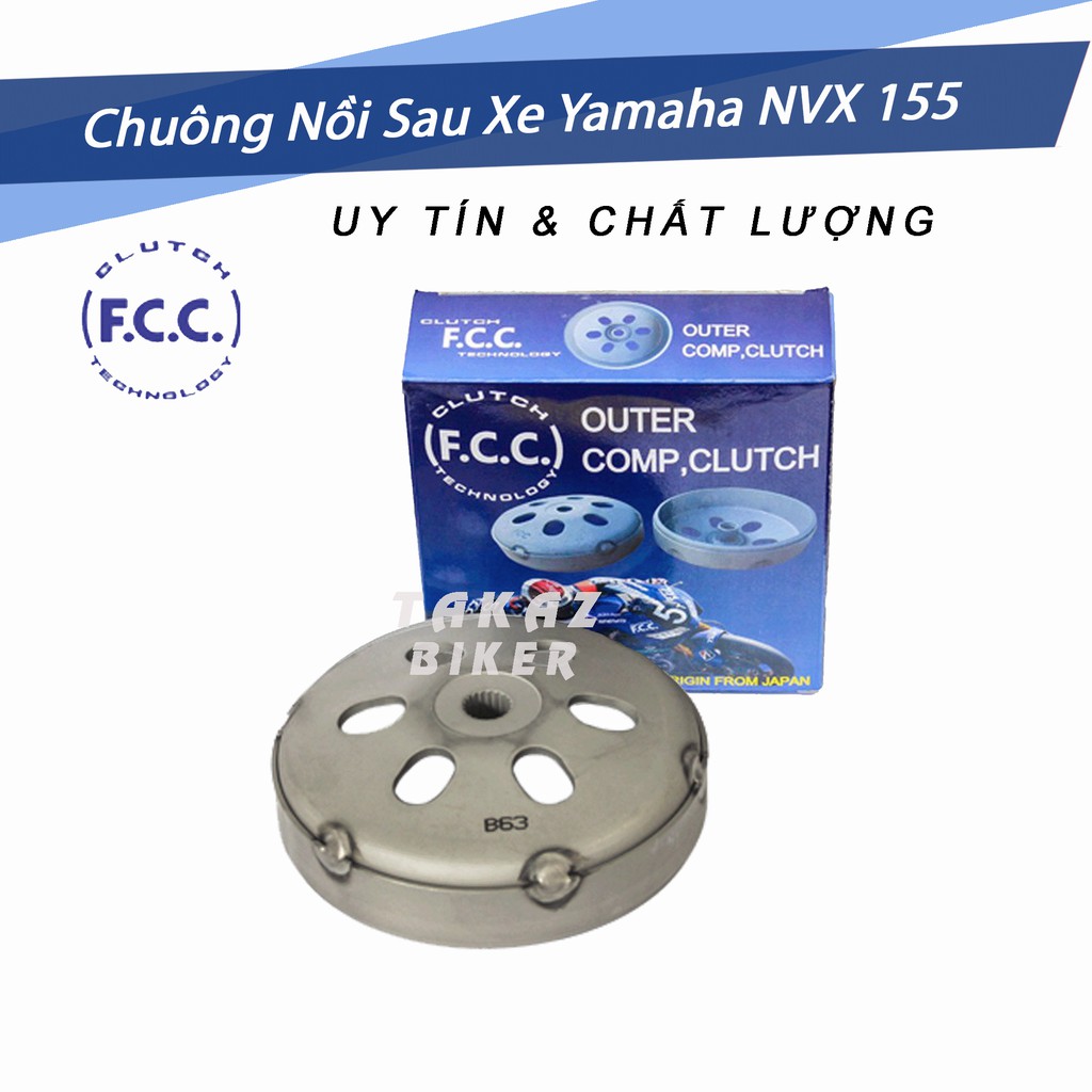 Chuông Nồi FCC Sau Xe Tay Ga : NVX 155