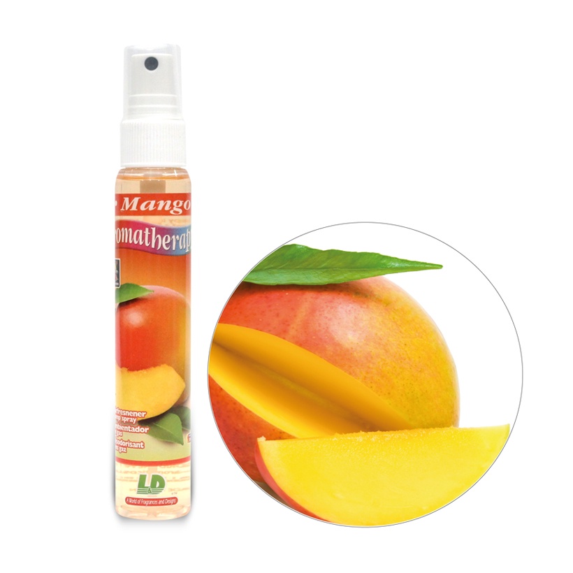 [Mã BMBAU50 giảm 10% đơn 99k] Nước Hoa Ô Tô Dạng Xịt L&amp;D Aromatherapy Mango 60ml Nhập Khẩu Chính Hãng