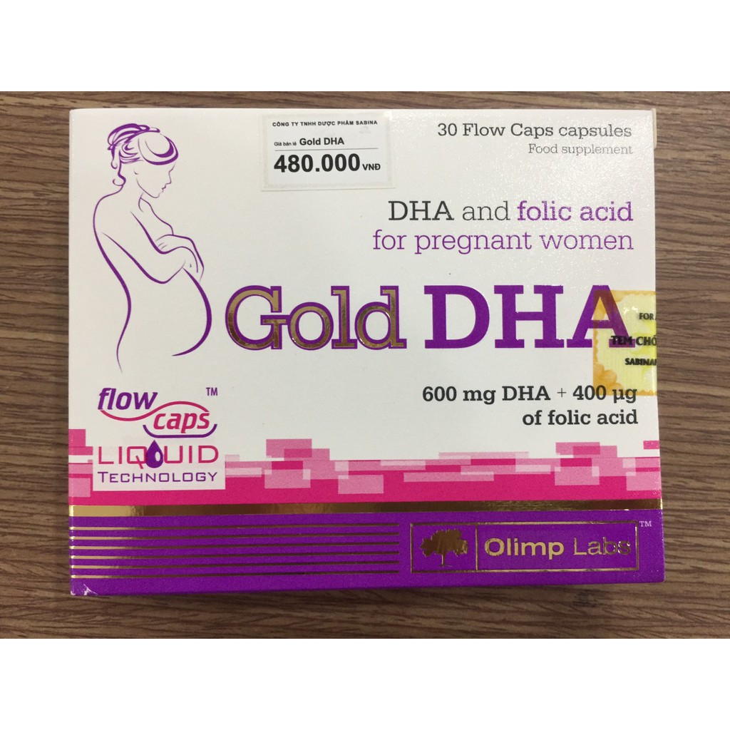 Viên Uống GOLD DHA – Bổ Sung Dha Và Acid Folic Cho Phụ Nữ Có Thai Và Đang Cho Con Bú (Hộp 30 viên)