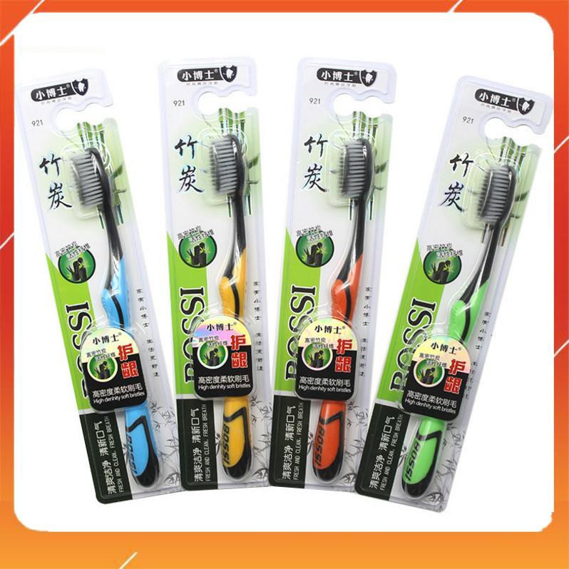 Bàn Chải Đánh Răng Bossi 921 - Bàn Chải Than Tre Than Hoạt Tính