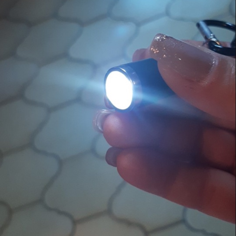 1 Móc khóa gắn đèn pin LED mini chất lượng cao