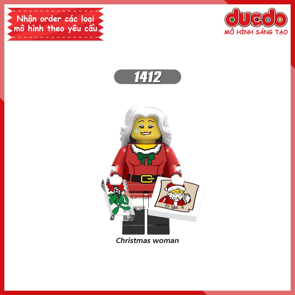 Minifigures các nhân vật hóa trang Noel tuyệt đẹp - Đồ chơi Lắp ghép Xếp hình Mini Mô hình XINH X0275