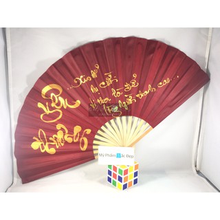 Quạt tay thư pháp loại lớn