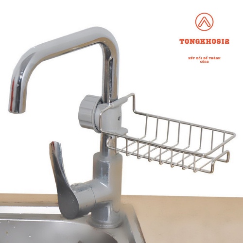 PVN2470 Giá treo đồ rửa bát inox gắn vòi nước T2