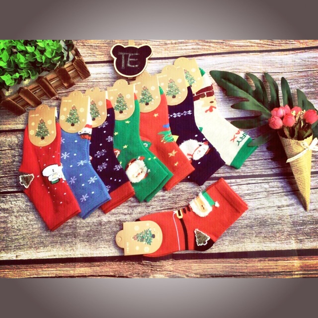 Tất noel siêu hót vỉ 10 đôi