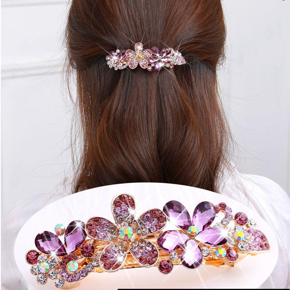 IVORY Kẹp TóC HìNh Bươm BướM ĐíNh Kim Cương Giả ThờI Trang Cho