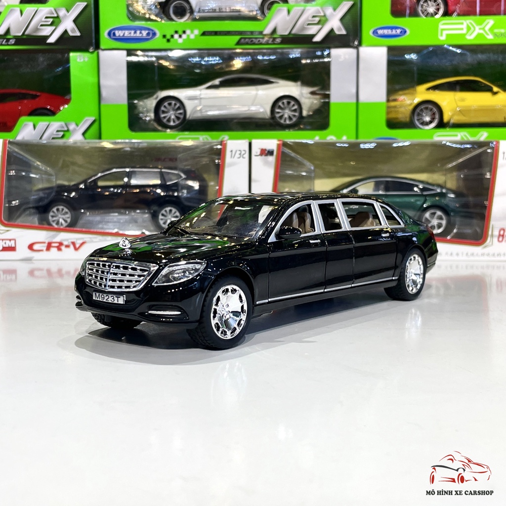 Mô hình xe ô tô Mercedes Maybach S600 tỉ lệ 1:24 hãng XLG màu đen