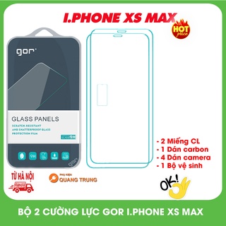Bộ 2 miếng cường lực gor dành cho i.phone xsmax,bảo vệ cực tốt