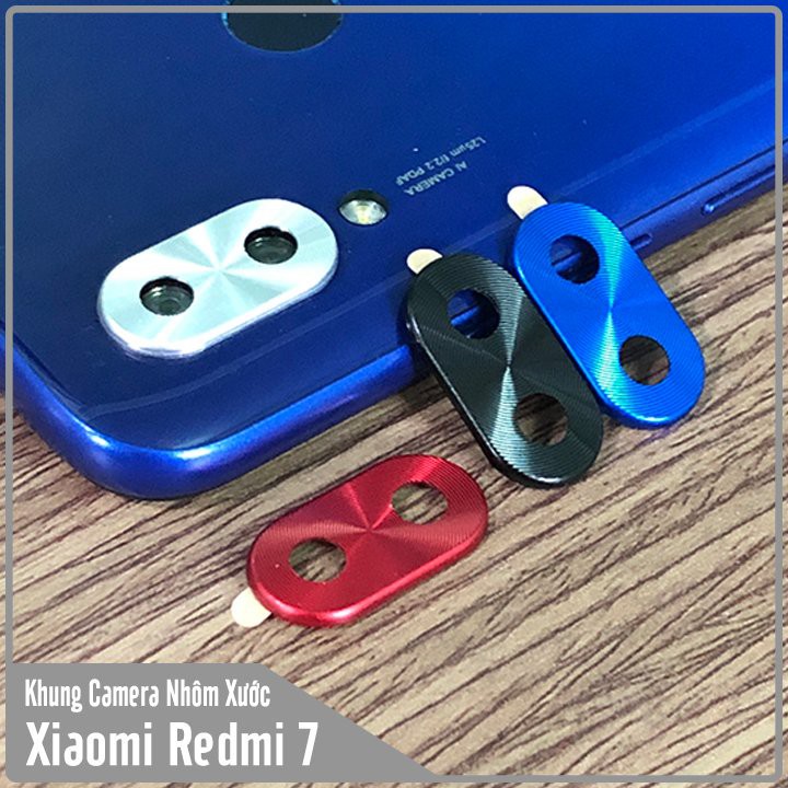 Khung Camera nhôm xước Xiaomi Redmi 7 chống trầy, bảo vệ Camera