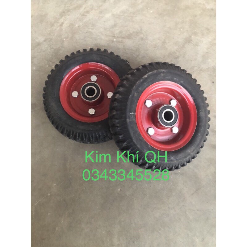 Bánh xe đẩy cao su  đường kính 205mmX bánh dày 57mm chịu tải trọng lớn 150kg
