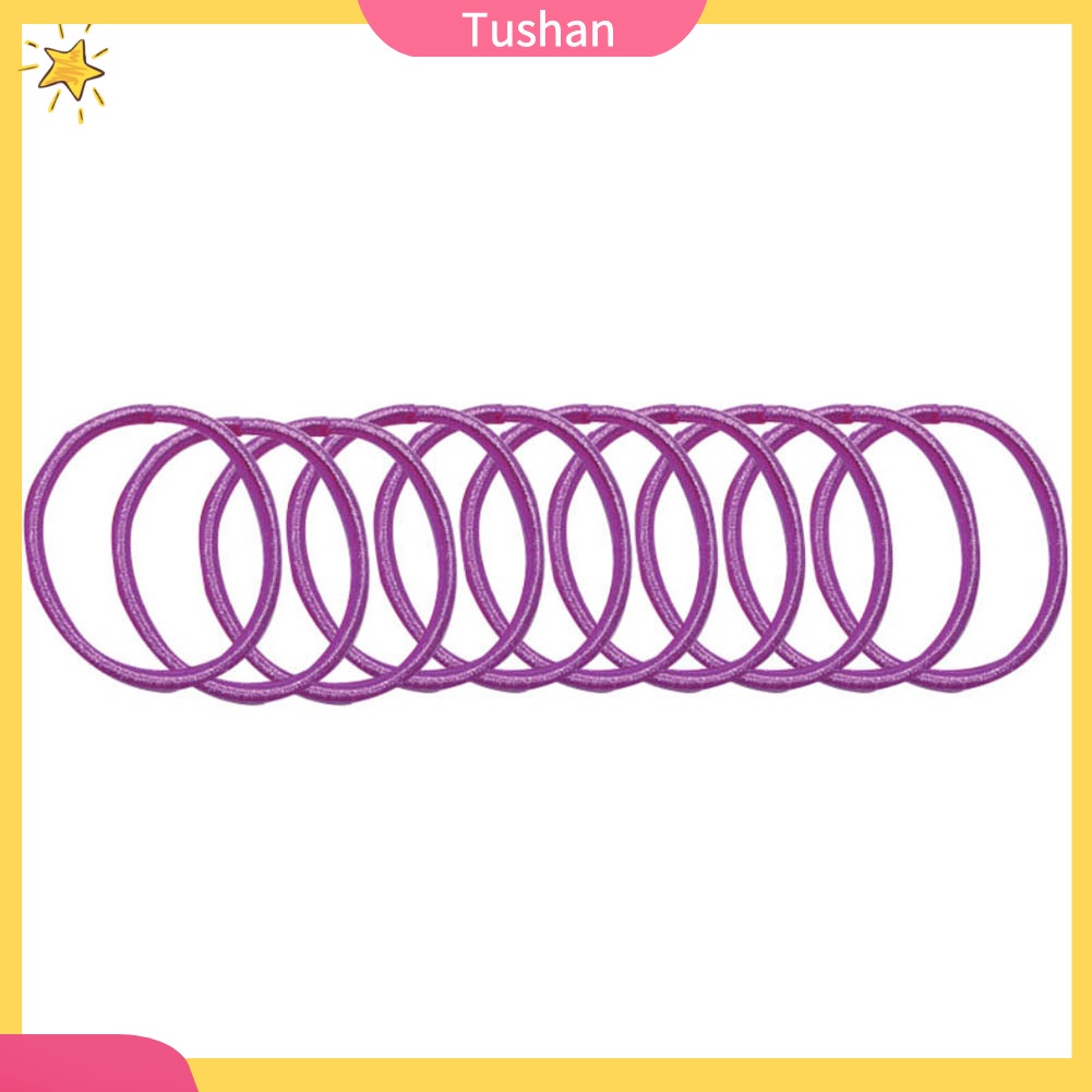 Bộ 10 sợi dây thun cột tóc nhiều màu cho bé gái