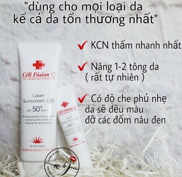 Kem chống nắng Cell Fusion C - Guu