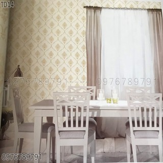 Giấy dán tường hoa văn tân cổ ,châu âu 10m, dán phòng ngủ ,phòng khách,giấy lụa Không keo công nghệ đức