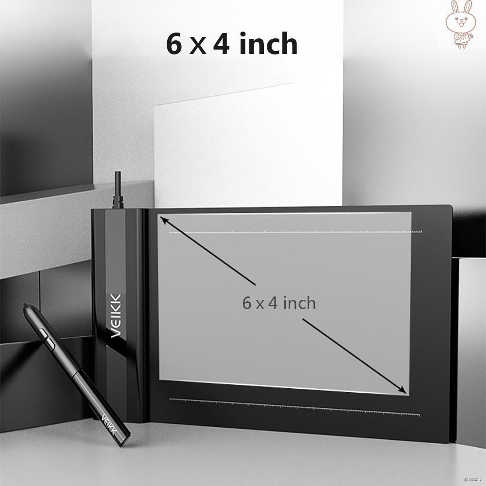 ✻Máy Tính Bảng Đồ Họa Kỹ Thuật Số Ol Veikk S640 6x4 Inch 8192 5080 Lpi One-Touch | BigBuy360 - bigbuy360.vn