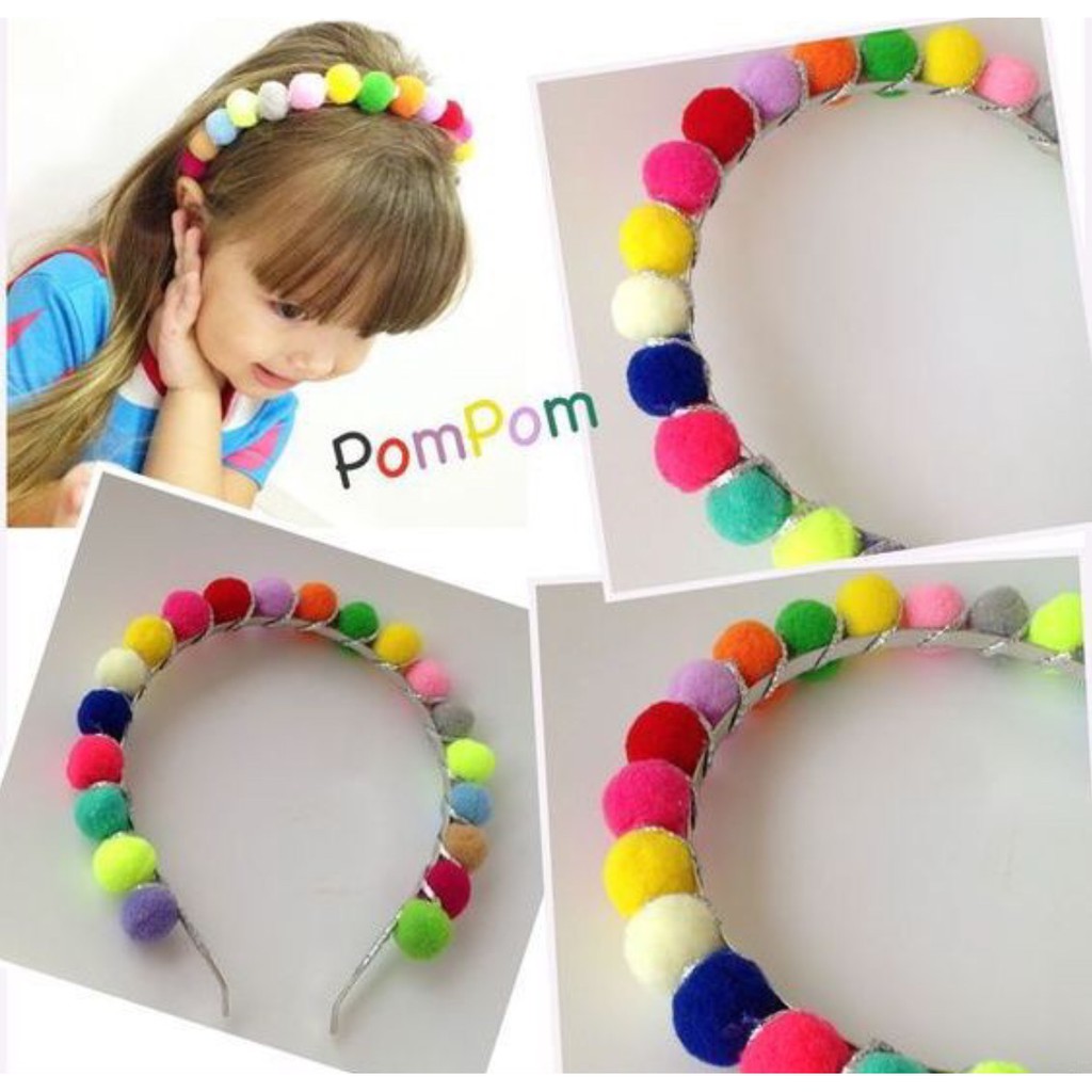 pompom len cao cấp 1cm và 2cm nhiều màu túi 20 quả