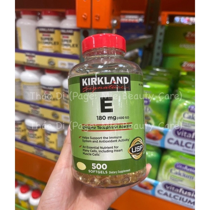 Vitamin E Kirkland 400iu - Vitamin E 500 viên Kirkland