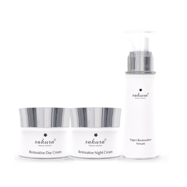 Bộ sản phẩm phục hồi da chống lão hoá Sakura Restorative | BigBuy360 - bigbuy360.vn