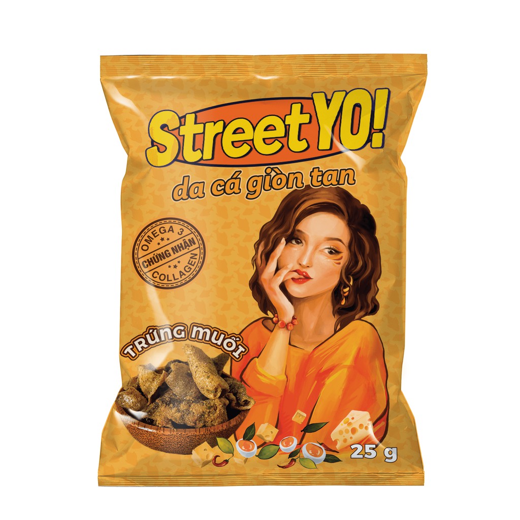 Snack Da Cá Trứng Muối - 25 g
