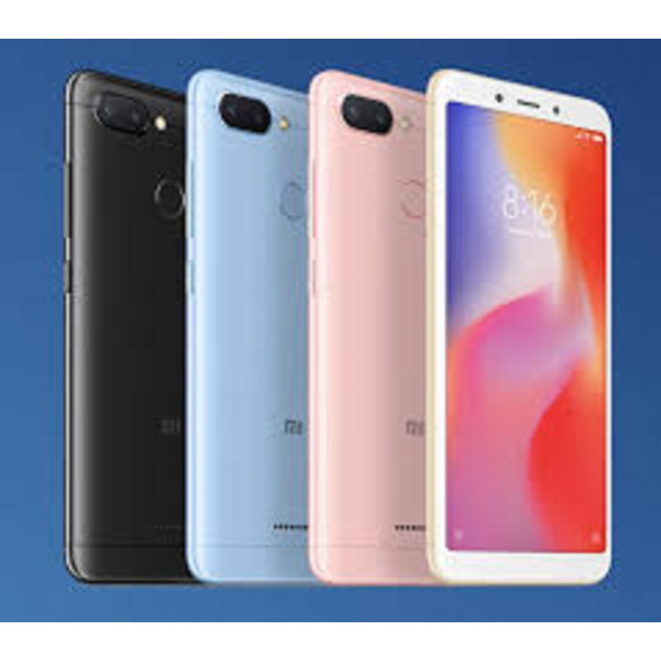 Điện thoại Xiaomi Redmi 6 2sim ram 4G/64G mới Chính hãng, Tiếng Việt, VÂN TAY, Chiến PUBG/Liên Quân