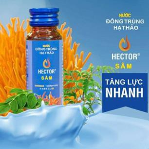 [TĂNG LỰC NHANH] Nước Đông Trùng Hạ Thảo Hector Sâm Hộp 10 Chai Hector Cordyceps Ginseng