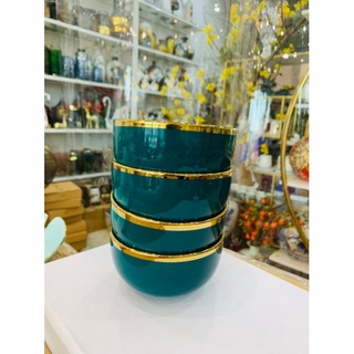 Bát cơm viền vàng