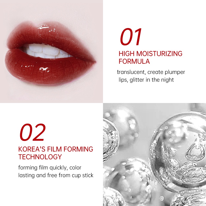 Son bóng [COLORKEY】ánh nhũ long lanh nhiều màu sắc thời trang 1.7g Son COLORKEY son kem lì Son lì Son Môi