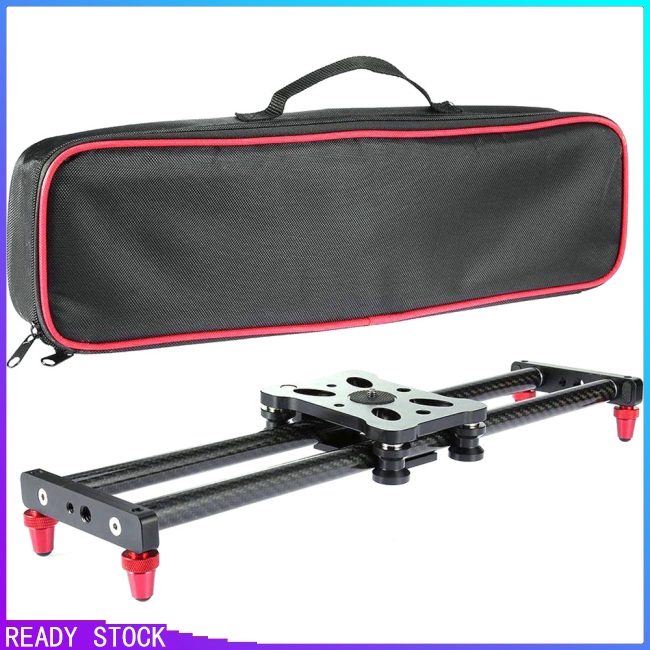 40CM Camera Slider Adjustable Carbon Fiber Camera Dolly Track Slider Video Stabilizer Rail for DSLR