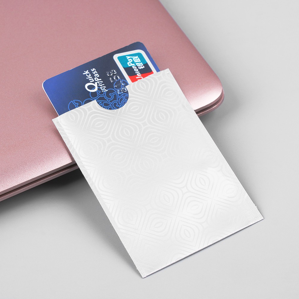 『BSUNS』 10 Pcs Safety Card Holder Reader Credit Cards Sleeve Wallet Anti-theft RFID Blocking Aluminium Smart Protect Case Cover