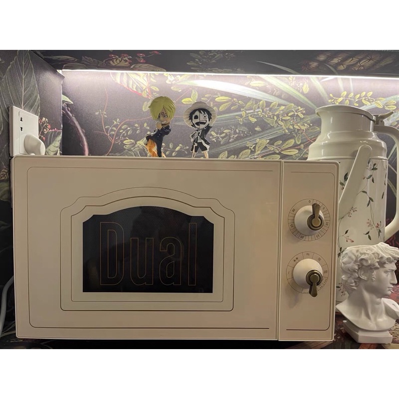 Lò vi sóng kết hợp lò nướng 2 trong 1 Dual DIK23 thể tích 20L phong cách retro, công nghệ nướng MH-4D làm nóng nhanh