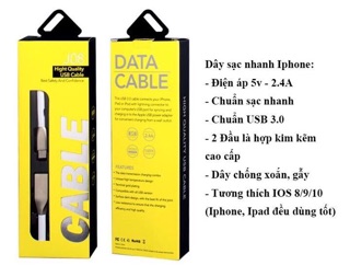 Combo 20 dây sạc nhanh iphone