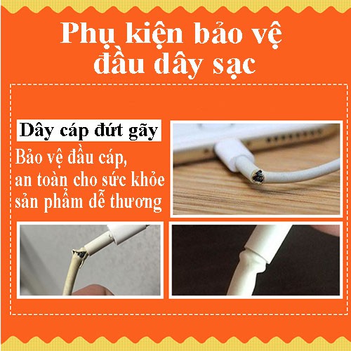 Nút Gắn Bảo Vệ Cáp Sạc Tai nghe Hình Thú Dễ Thương