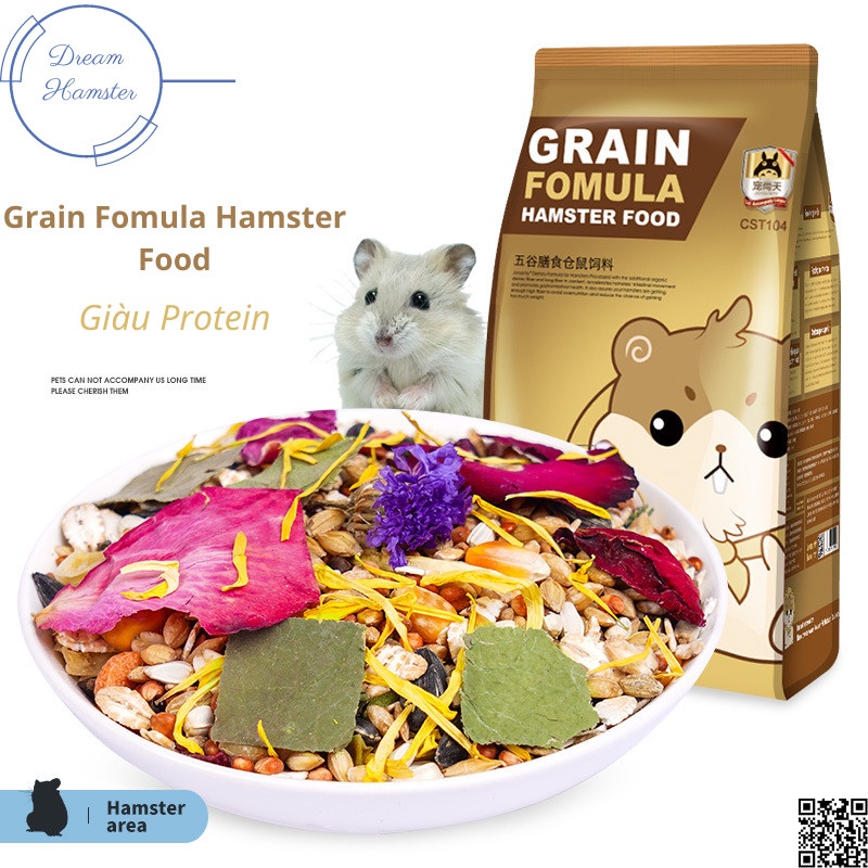 Thức ăn thảo mộc Grain formula hamster food (Fresh grain hamster feed) (Jonsanty)-1LB (~450gr) &amp; 2 LB (~908gr)