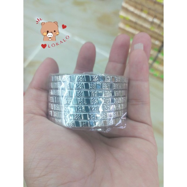 Có Video Thật) Bộ Ximen Trắng 07 Chiếc Khoá Lưỡi Gà (Xi men Khoá Vàng Thật) Mạ Bạch Kim Lokalo Shop - Đeo Bền Và Đẹp