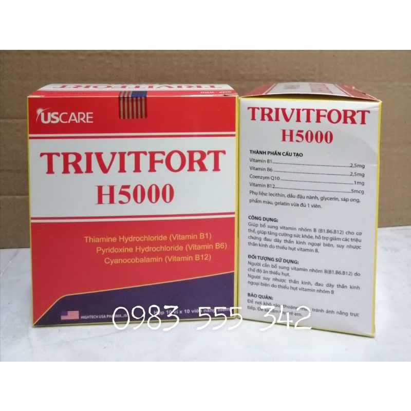 TRIVIT FORTE Hỗ trợ cải thiện tình trạng đau nhức thần kinh, đau nhức thần kinh cơ,đau nhức do thấp khớp.