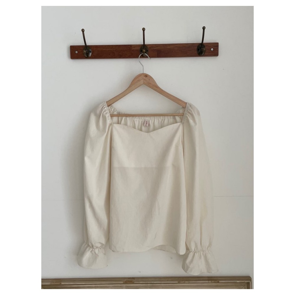 SUXI Áo Kiểu Tay Dài Dáng Rộng Thiết Kế Đơn Giản Dễ Phối Đồ Cho Nữ