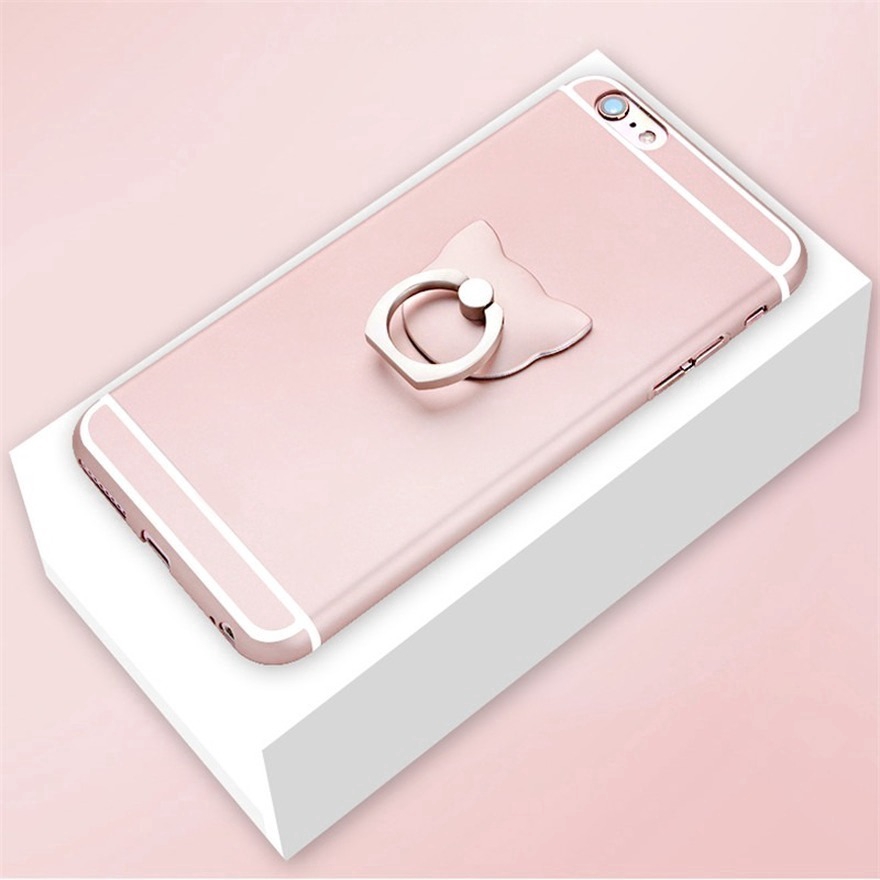 Giá Đỡ Điện Thoại Dạng Nhẫn Hình Tai Mèo Cho iPhone IPad Xiaomi