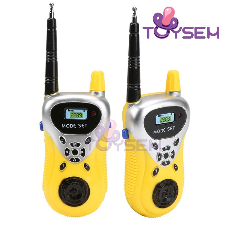 Combo 2 máy bộ đàm đồ chơi Toysem cho trẻ em từ 3 tuổi dùng pin AA  có thể đàm thoại nói chuyện - Quà tặng sinh nhật bé
