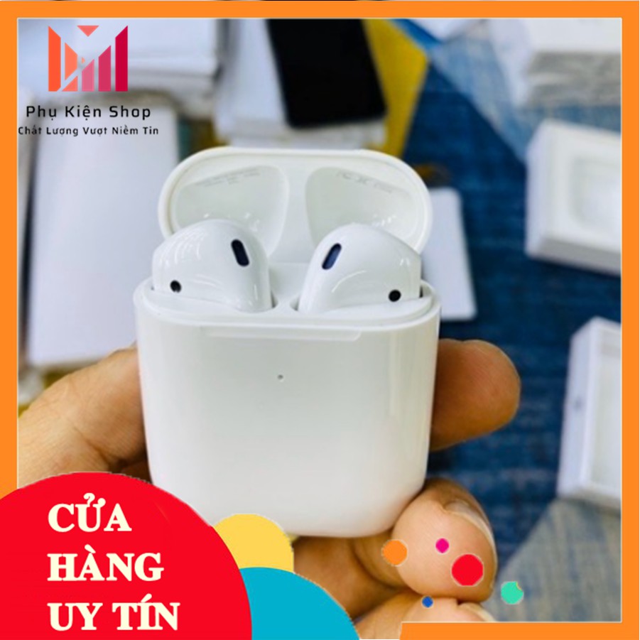 Bán Lỗ Xin 5* - Alrpods 2 - Tai nghe iphone không dây cao cấp - Tai nghe Bluetooth - Bảo hành lỗi 1 đổi 1